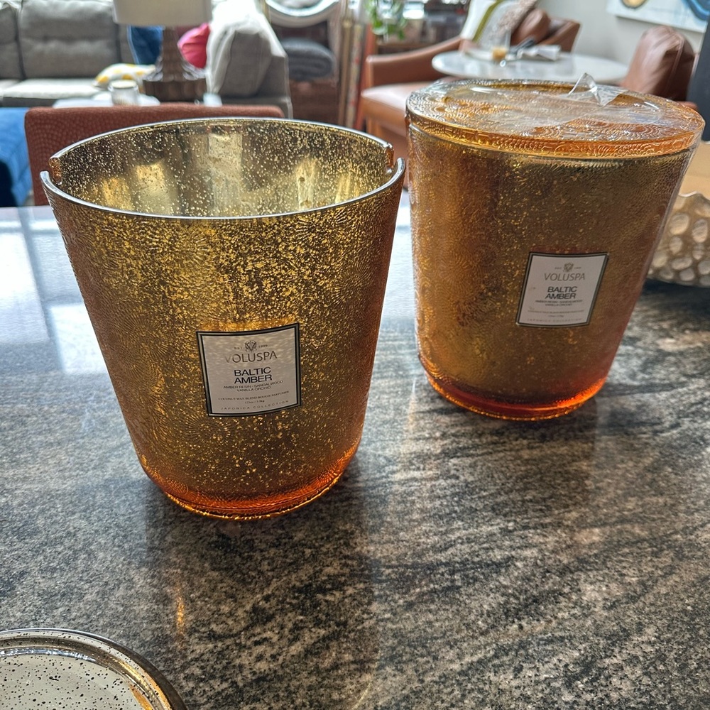 Empty Jars Only! Voluspa Hearth Jars with Lids